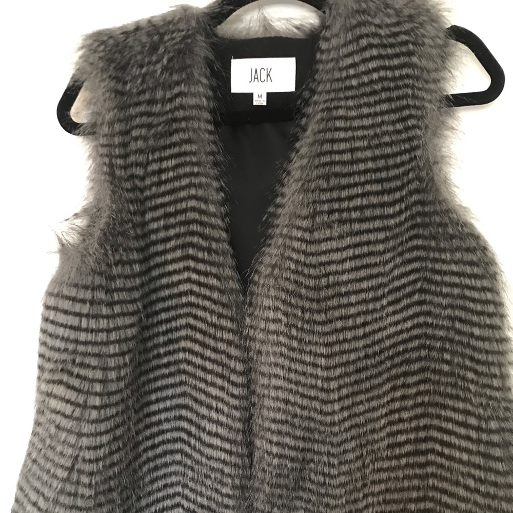 Faux fur vest